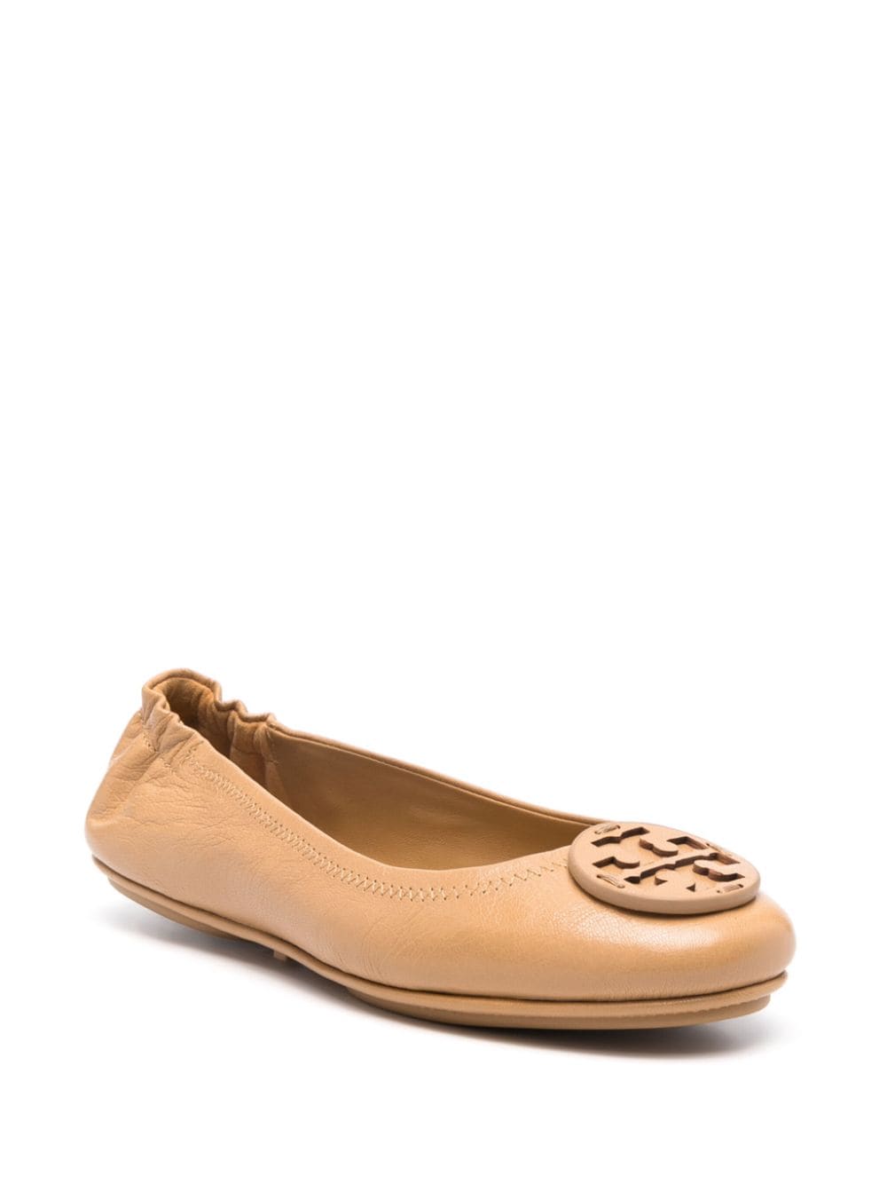 Tory Burch TORY BURCH- Minnie Travel Leather Ballets