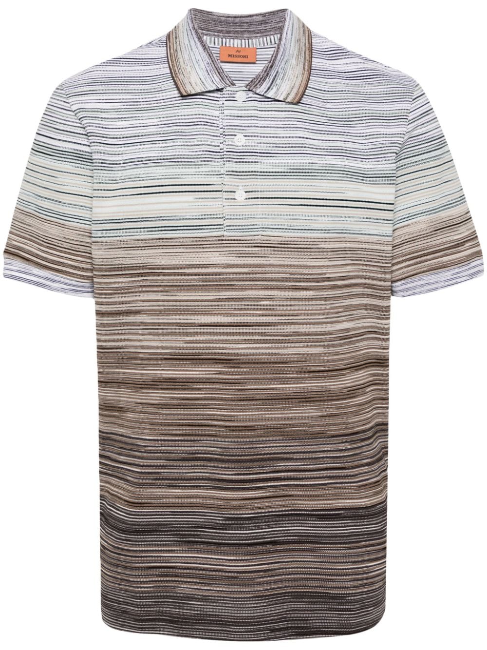 Missoni MISSONI- Tie-dye Print Cotton Polo Shirt