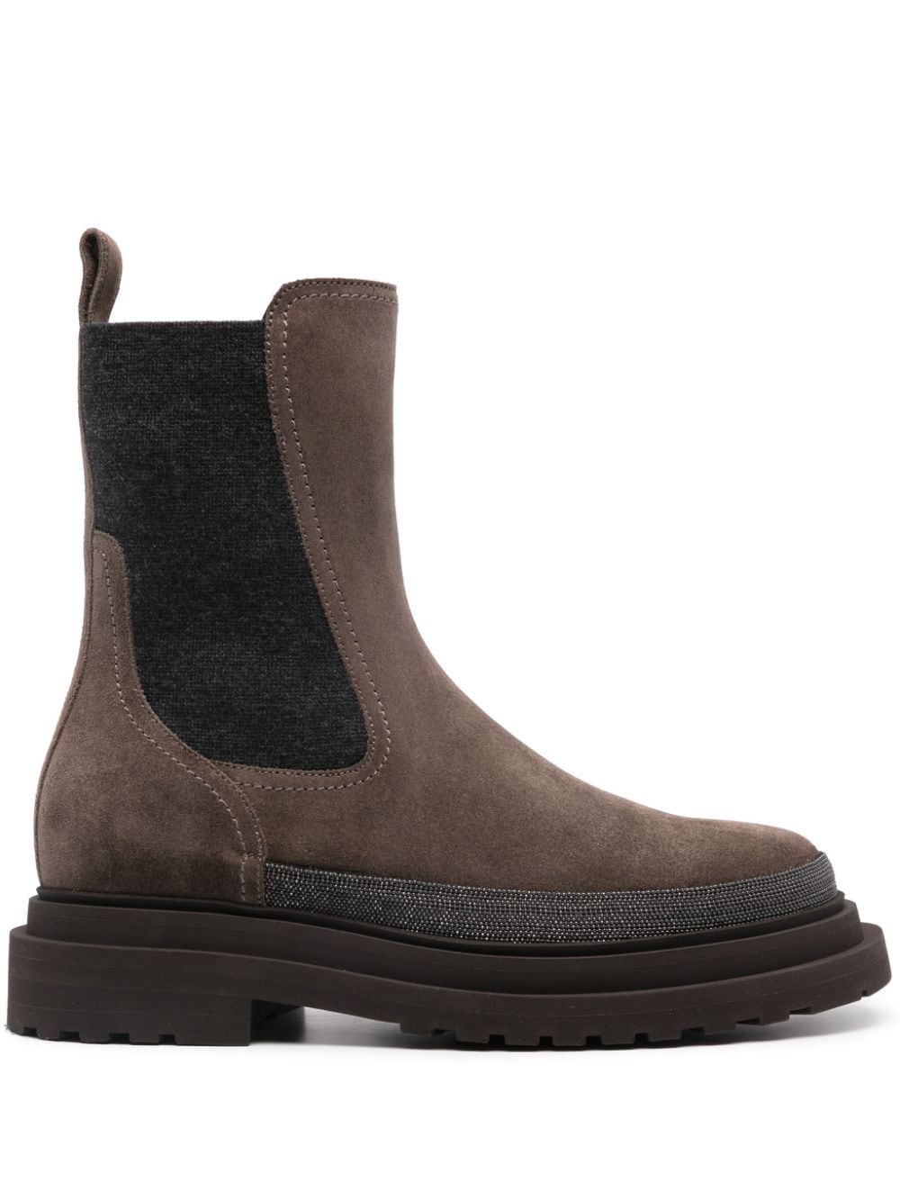 Brunello Cucinelli BRUNELLO CUCINELLI- Suede Chelsea Boots