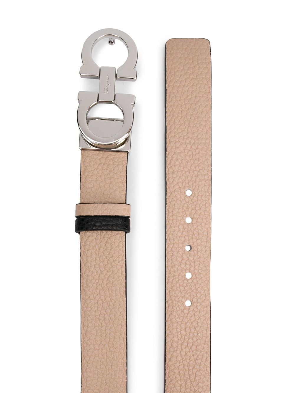 Ferragamo FERRAGAMO- Gancini Leather Reversible Belt