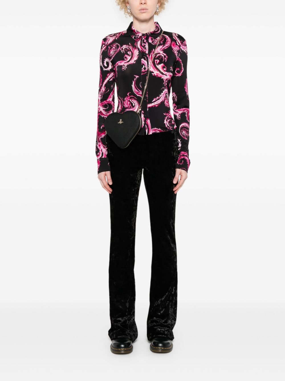 Versace Jeans Couture VERSACE JEANS COUTURE- Velvet Leggings