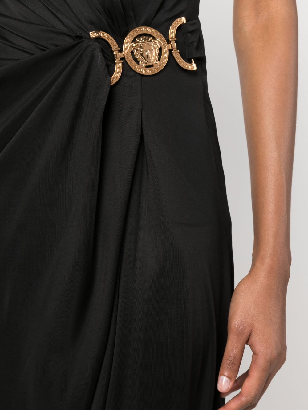 Versace VERSACE- Short Jersey Draped Dress