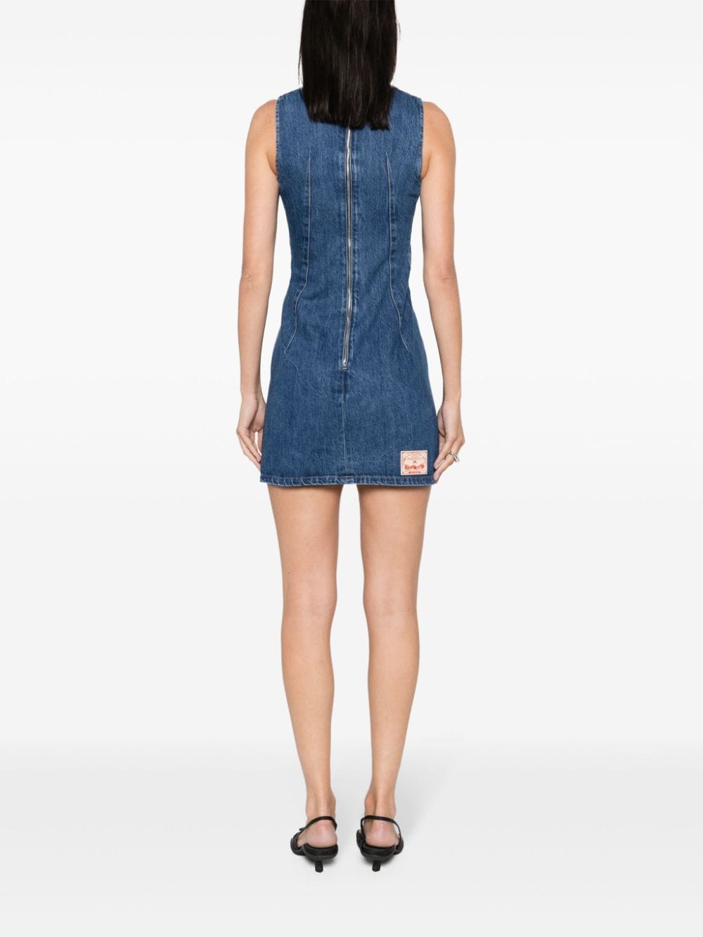 Marine Serre MARINE SERRE- Monogram Denim Mini Dress