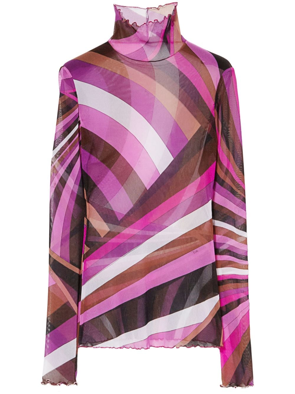 pucci PUCCI- Printed High-neck Top