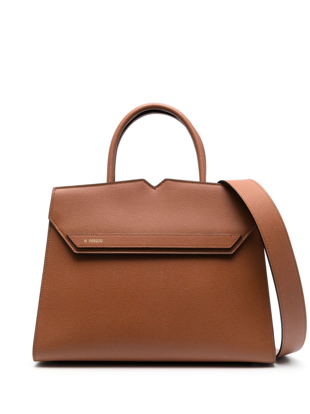 Valextra VALEXTRA- Duetto Leather Top-handle Bag