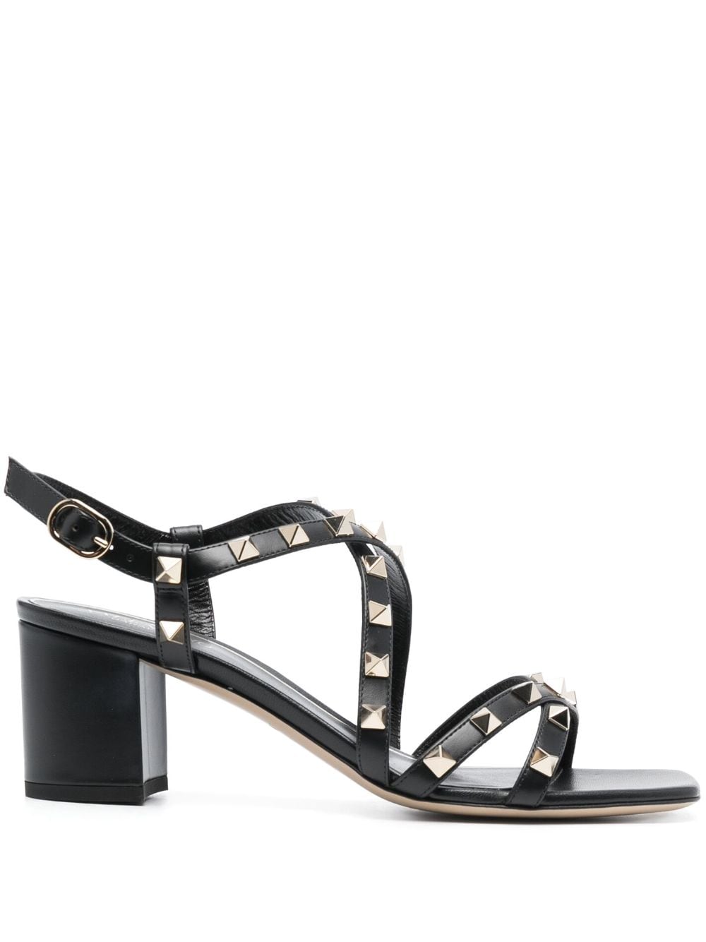 VALENTINO GARAVANI VALENTINO GARAVANI- Rockstud Leather Heel Sandals