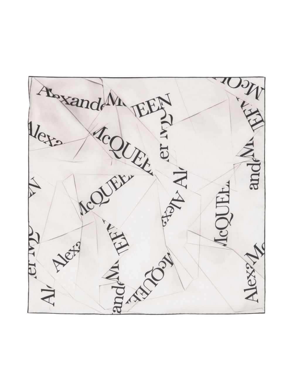 Alexander McQueen ALEXANDER MCQUEEN- Logo Silk Scarf