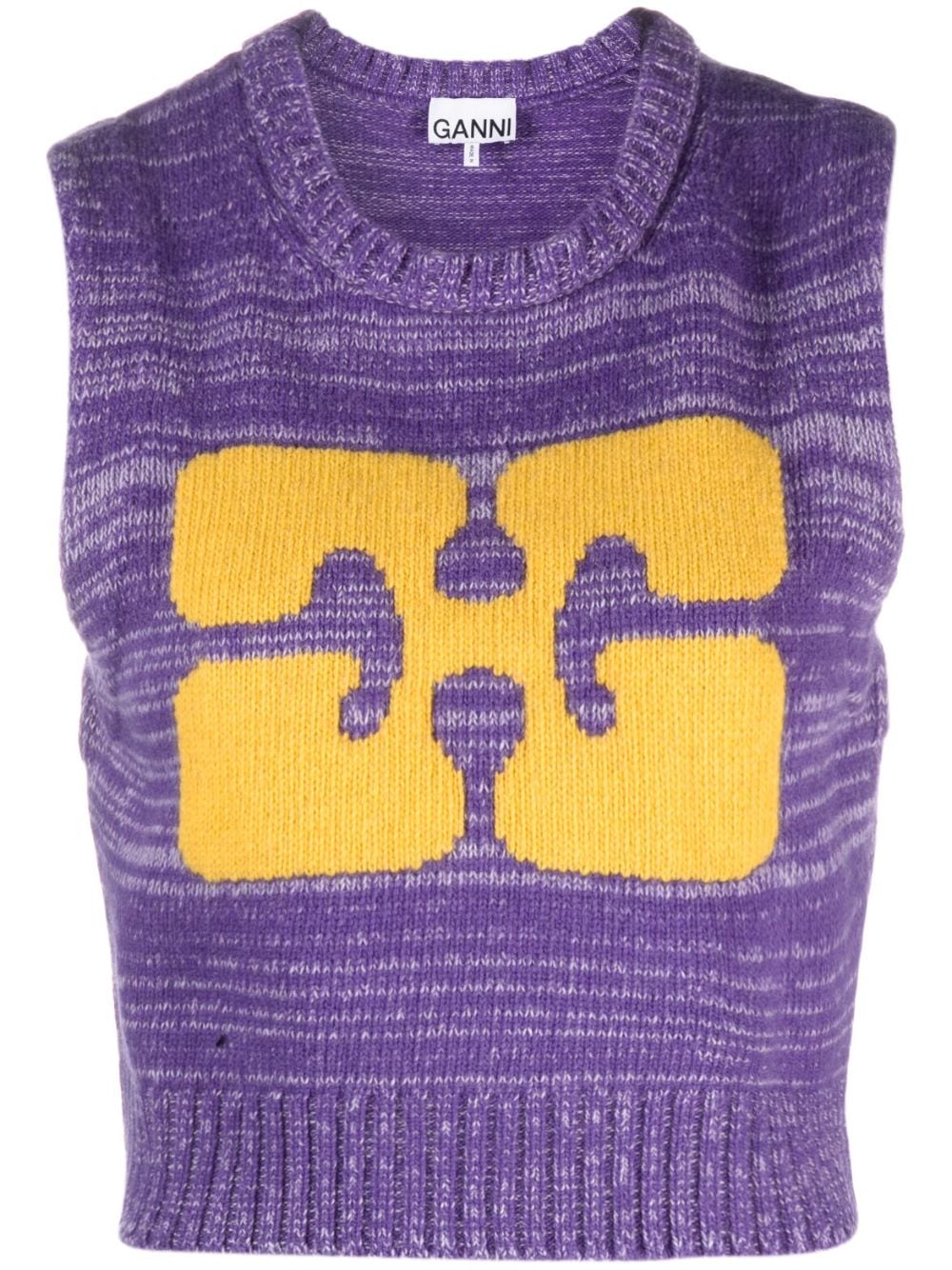 Ganni GANNI- Logo Wool Vest