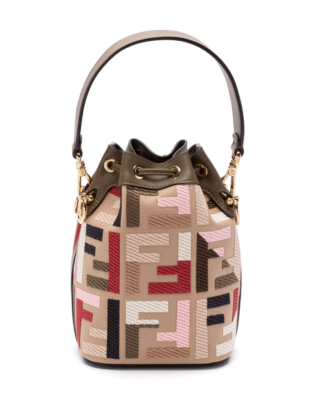 FENDI FENDI- Mon Tresor Mini Leather Bucket Bag