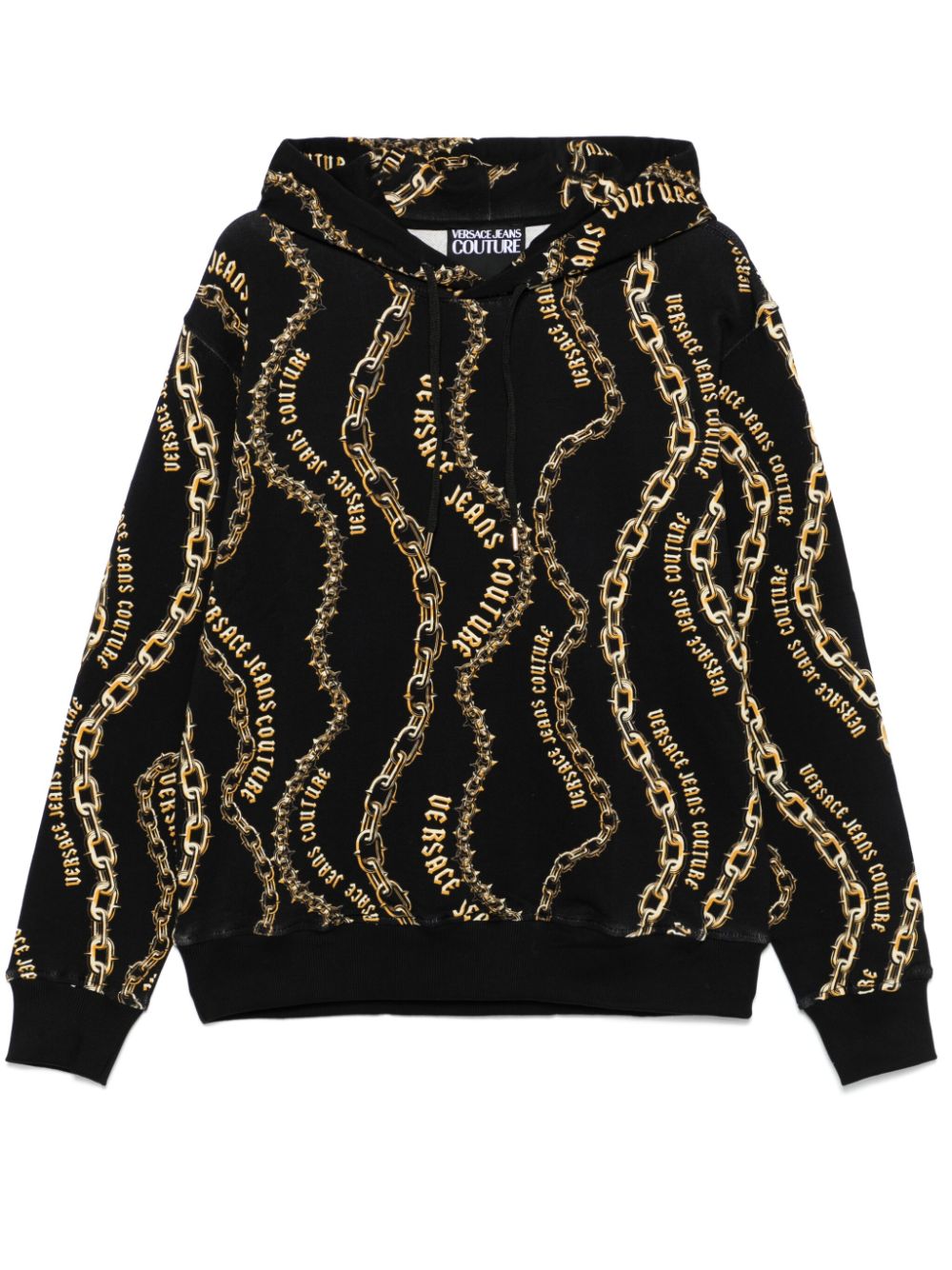 Versace Jeans Couture VERSACE JEANS COUTURE- Hooded Sweatshirt With Print