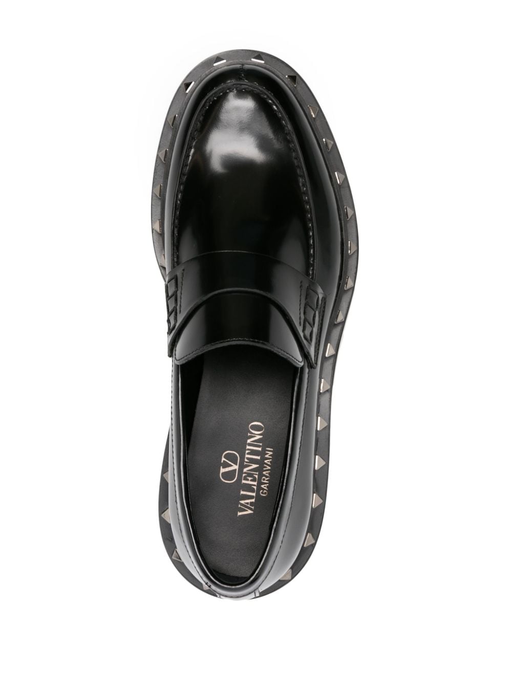 VALENTINO GARAVANI VALENTINO GARAVANI- Rockstud M-way Leather Loafers