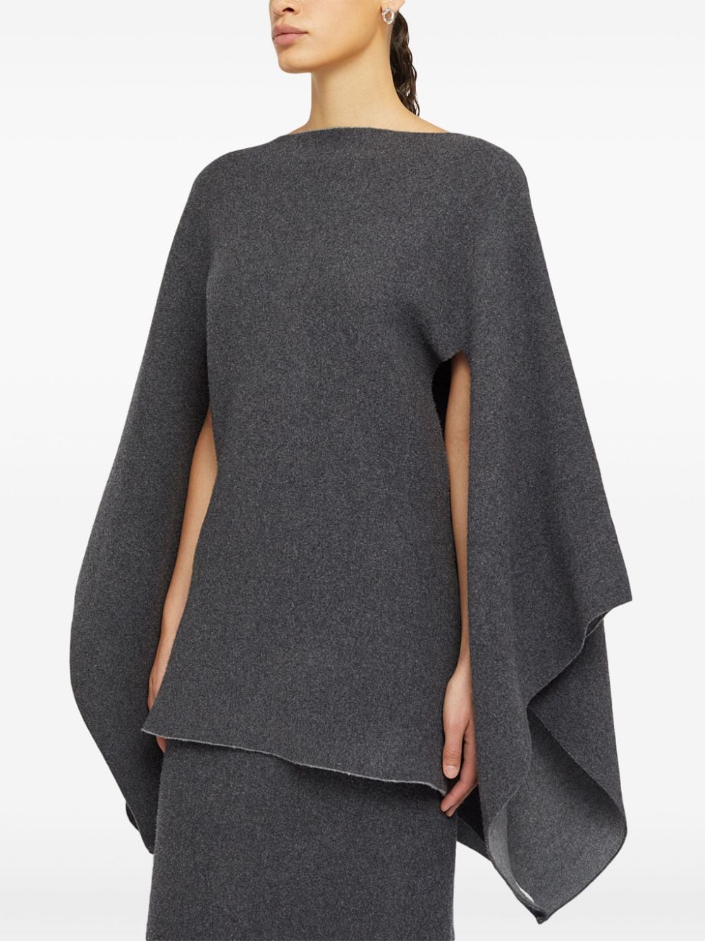 Jil Sander JIL SANDER- Cashmere And Wool Blend Cape