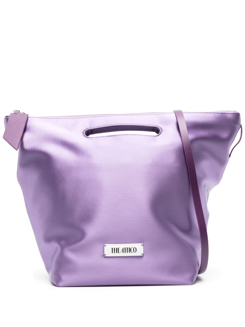 The Attico THE ATTICO- Via Dei Giardini 30 Lux Satin Tote Bag