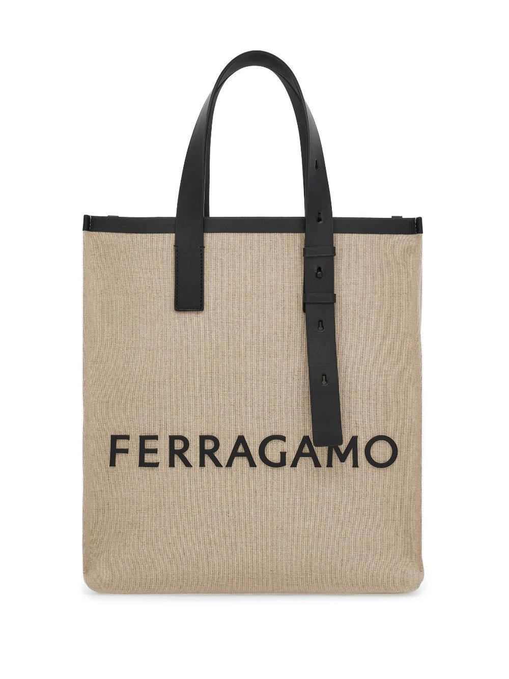 Ferragamo FERRAGAMO- Logo Canvas Tote