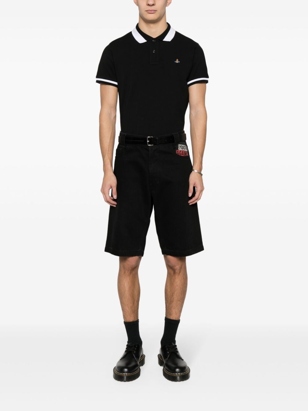 Vivienne Westwood VIVIENNE WESTWOOD- Logo Cotton Polo Shirt