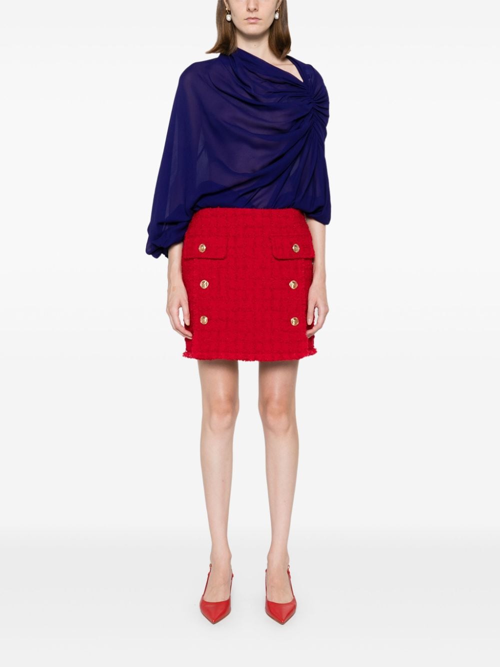 Versace VERSACE- Wool Tweed Skirt