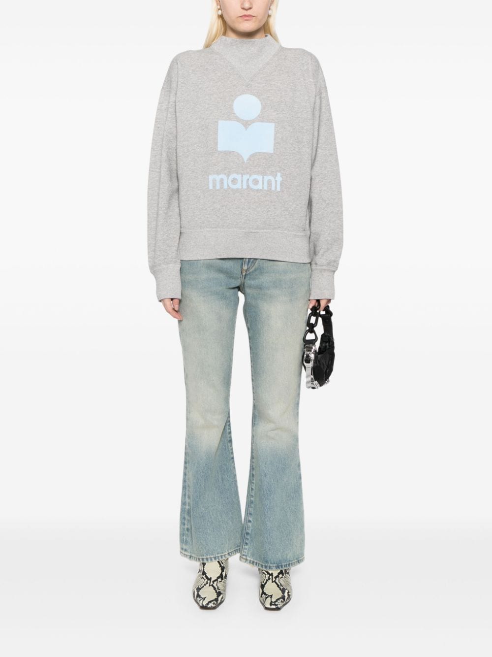 Marant Étoile MARANT ETOILE- Moby Logo Cotton Sweatshirt