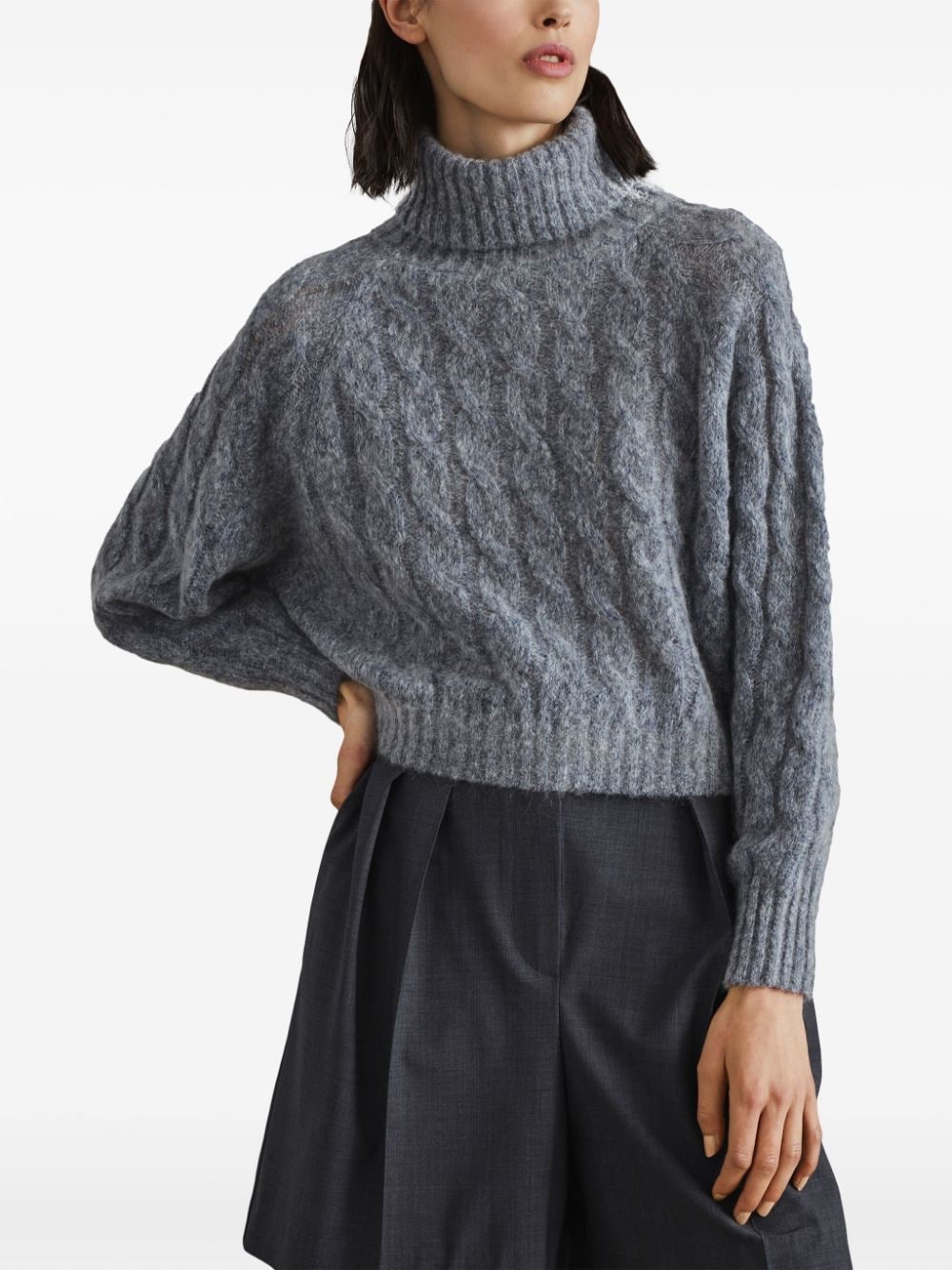 Brunello Cucinelli BRUNELLO CUCINELLI- Wool Turtle-neck Jumper