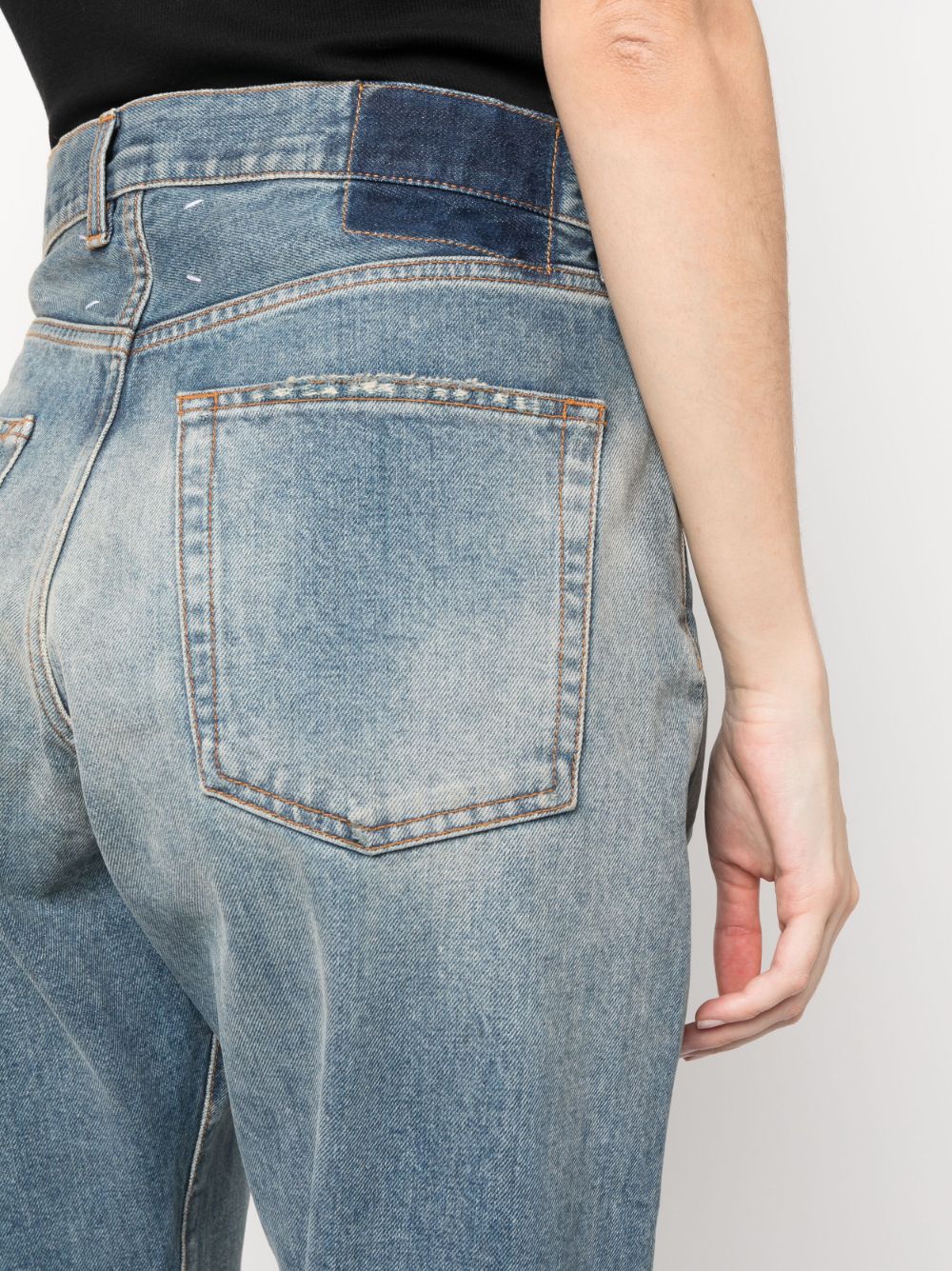 Maison Margiela MAISON MARGIELA- High Waisted Denim Jeans