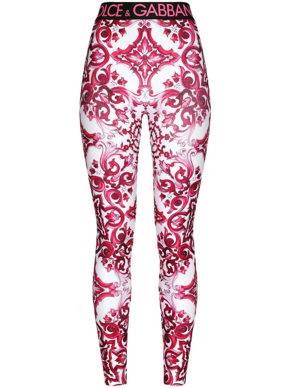 Dolce & Gabbana DOLCE & GABBANA- Maiolica Print Leggings