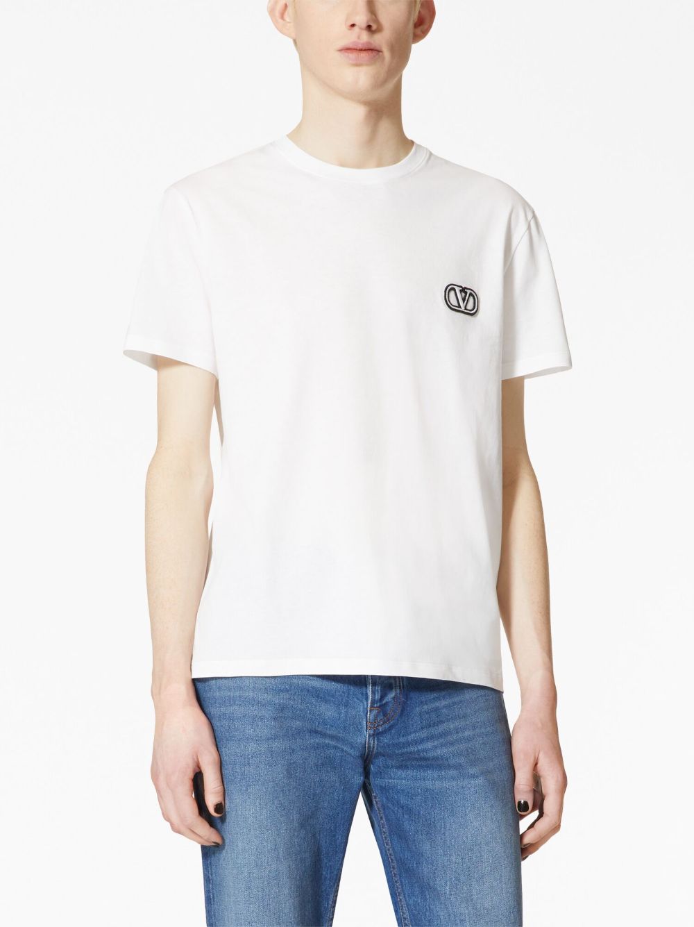 Valentino VALENTINO- Vlogo Signature Cotton T-shirt