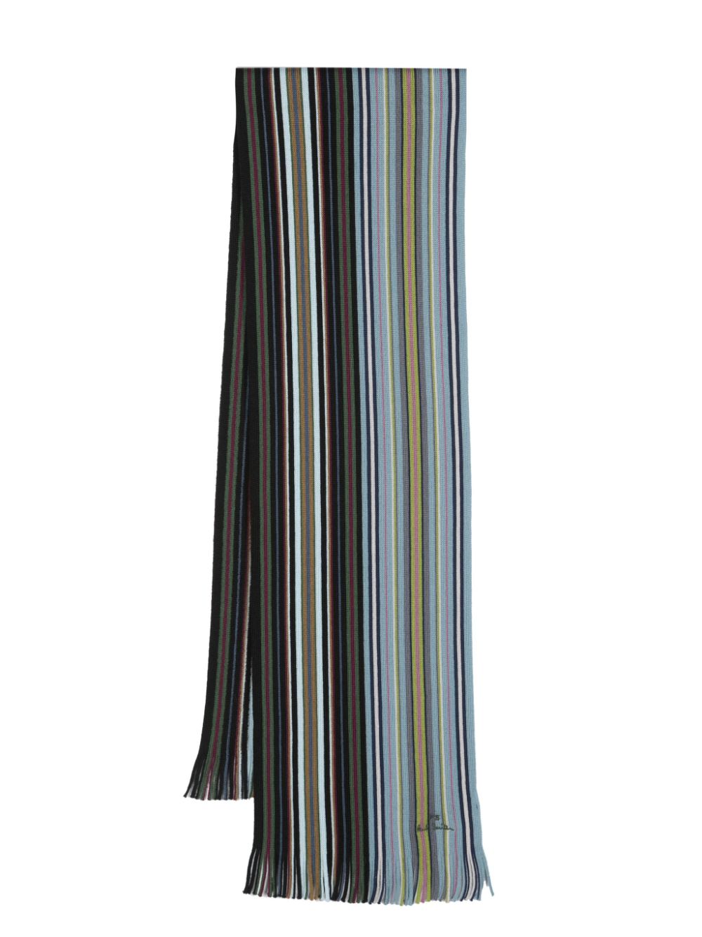 Ps Paul Smith PS PAUL SMITH- Spectrum Stripe Wool Scarf