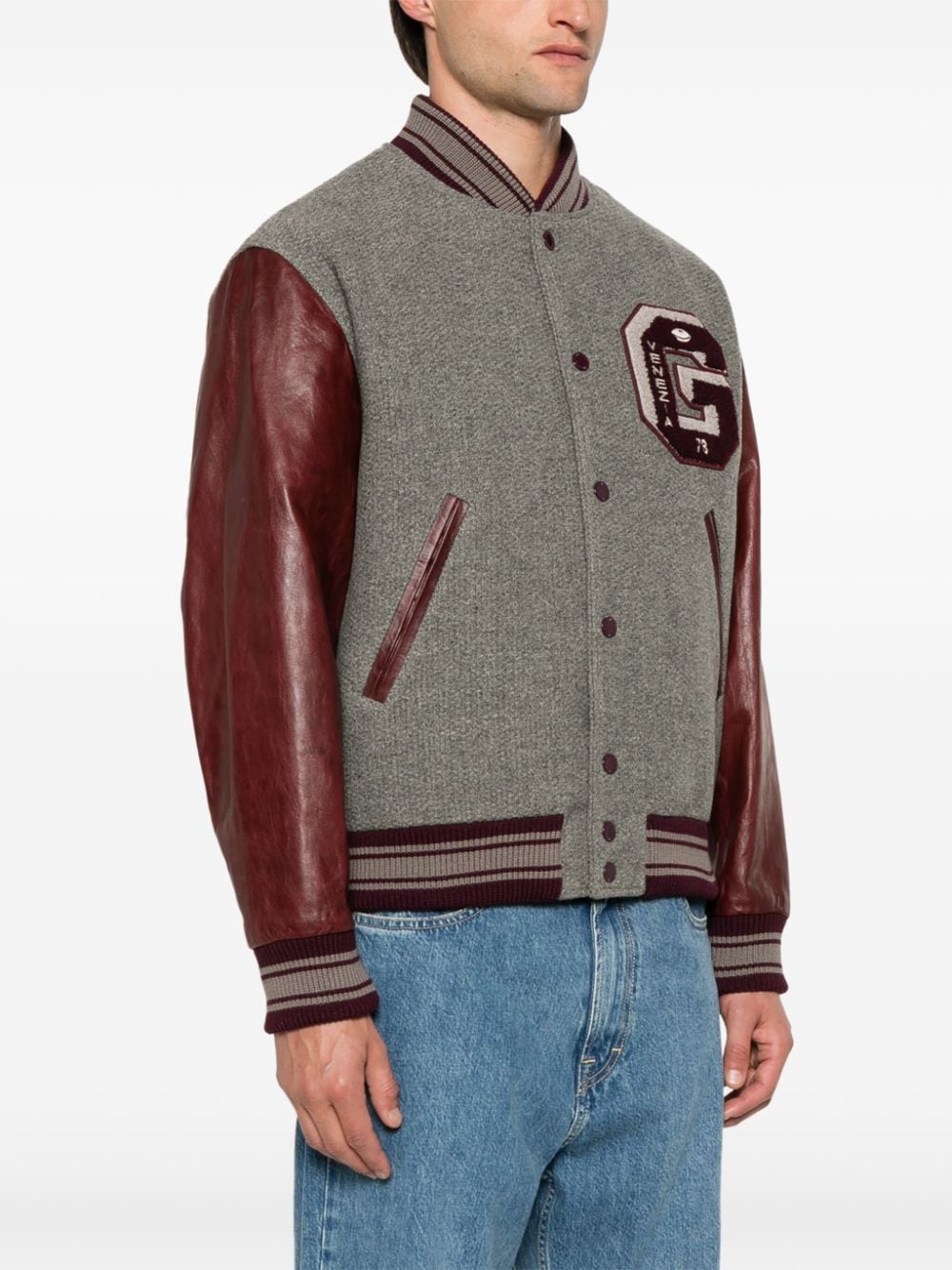 Golden Goose GOLDEN GOOSE- Wool And Leather Bomber Jacket