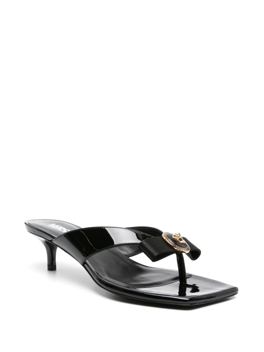 Versace VERSACE- La Medusa Patent Leather Sandals