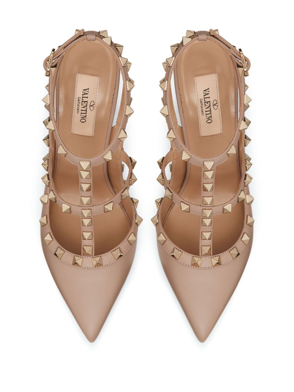 VALENTINO GARAVANI VALENTINO GARAVANI- Rockstud Leather Slingback Pumps