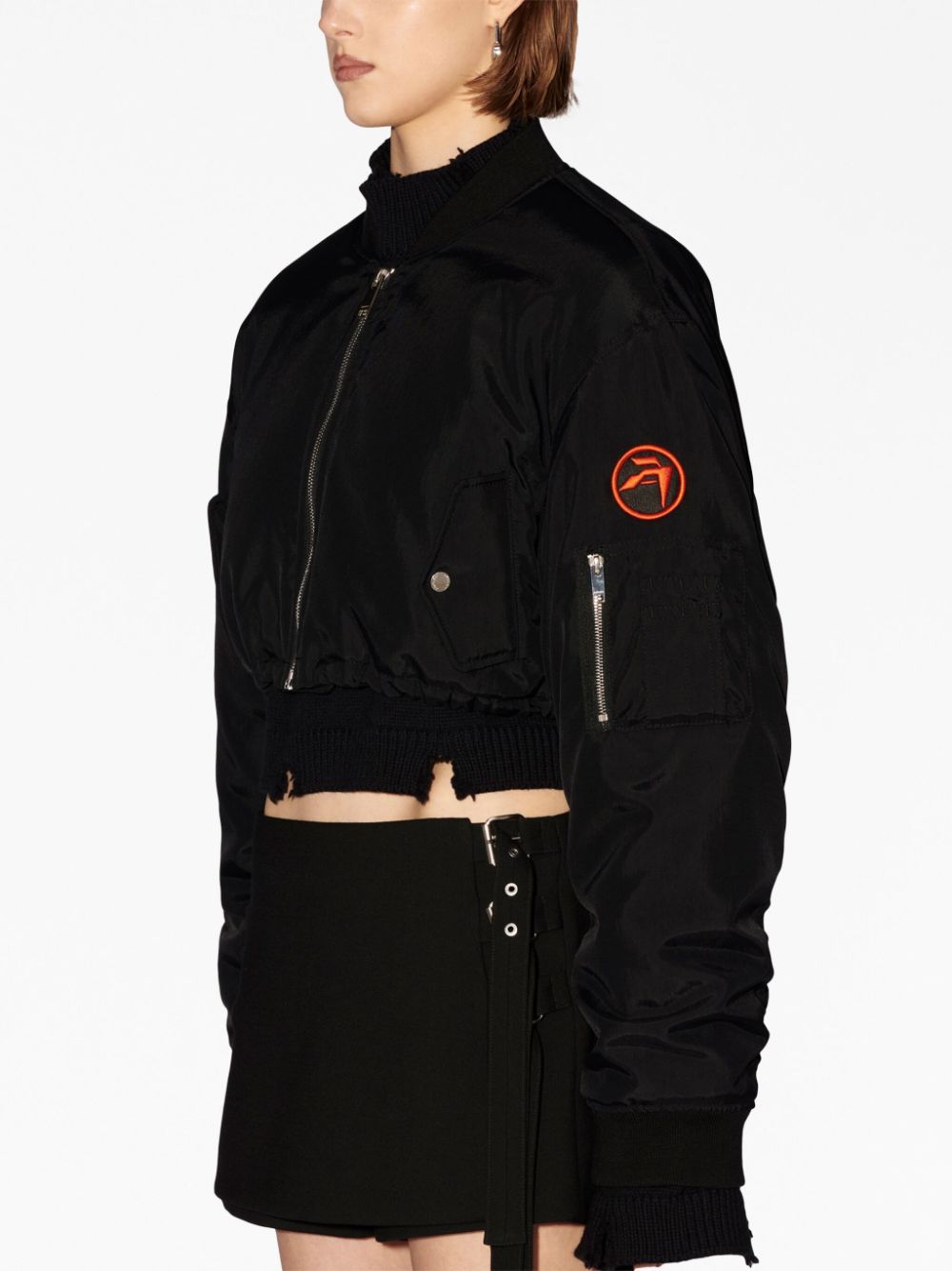 AMBUSH AMBUSH- Cropped Patch Bomber Jacket