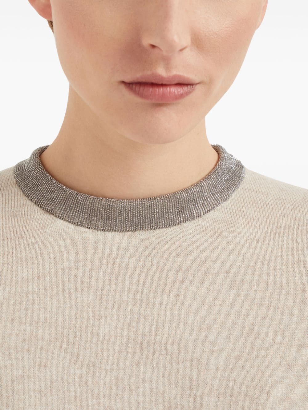 Brunello Cucinelli BRUNELLO CUCINELLI- Cashmere Crewneck Sweater