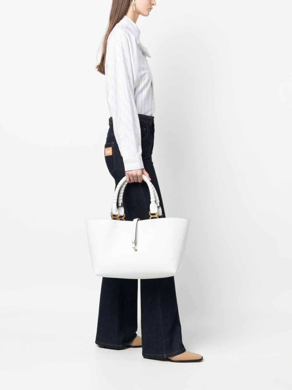 Chloé CHLOÉ- Marcie Leather Shopping Bag