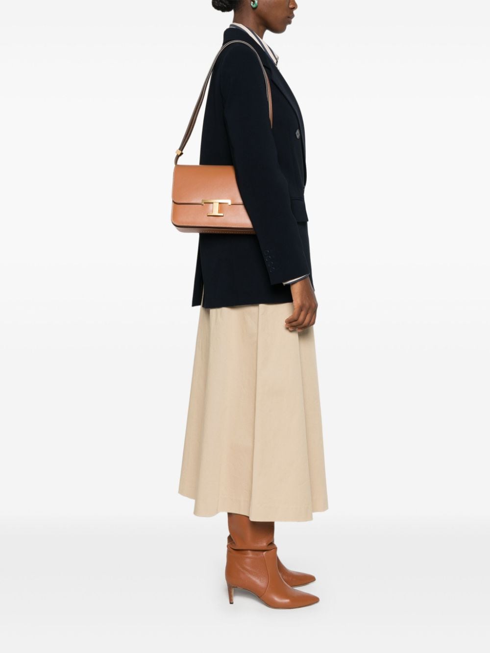 Tod's TOD'S- T Timeless Mini Leather Crossbody Bag