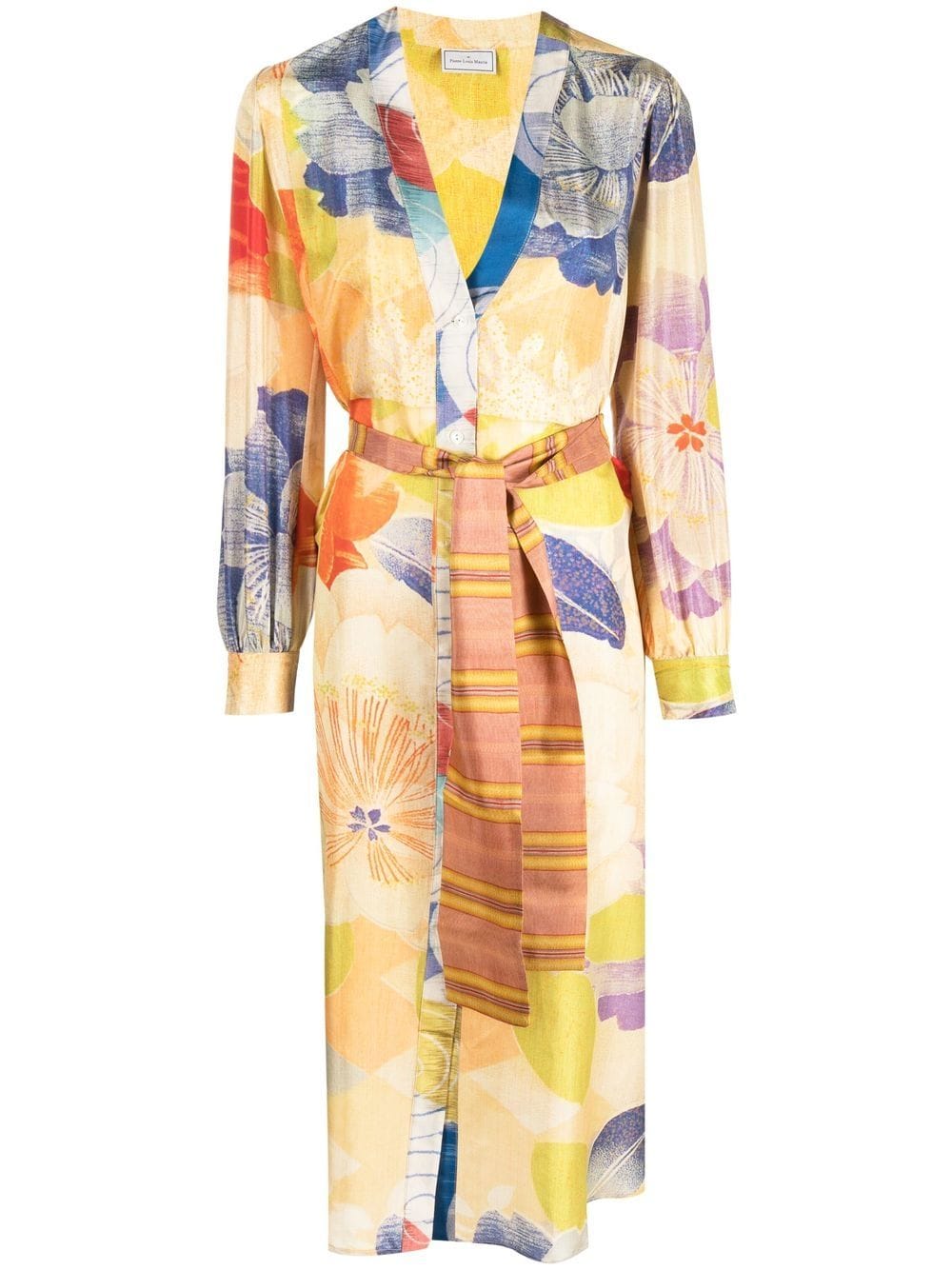 Pierre-Louis Mascia PIERRE-LOUIS MASCIA- Printed Silk Long Dress