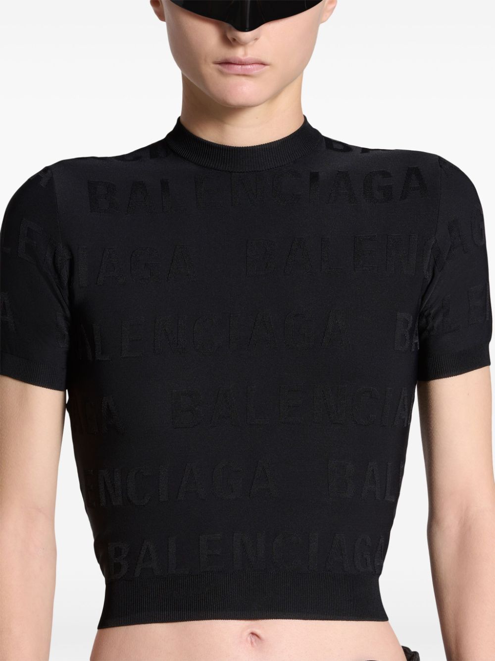 Balenciaga BALENCIAGA- Allover Logo Top