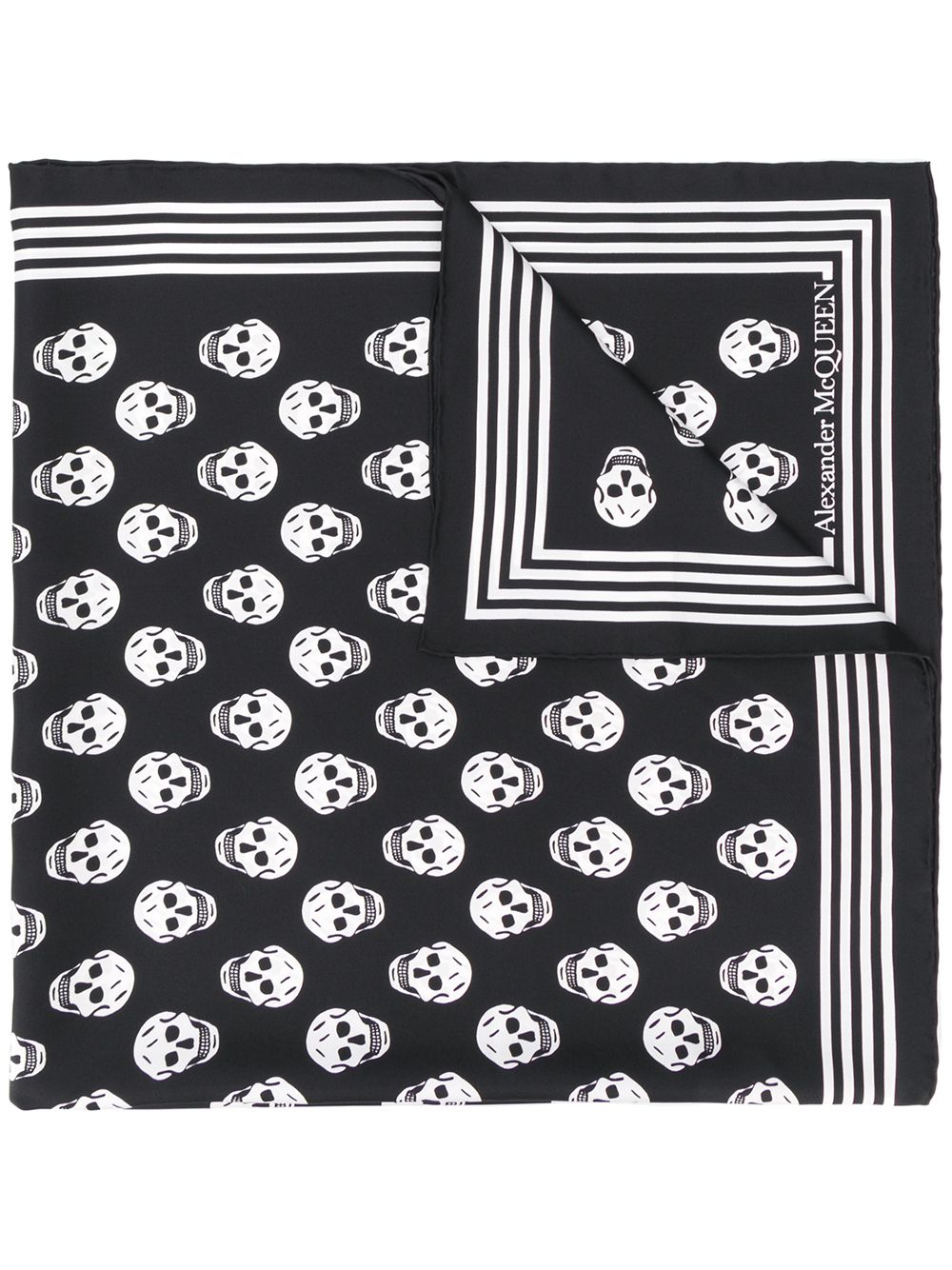 Alexander McQueen ALEXANDER MCQUEEN- Silk Scarf With Skulls