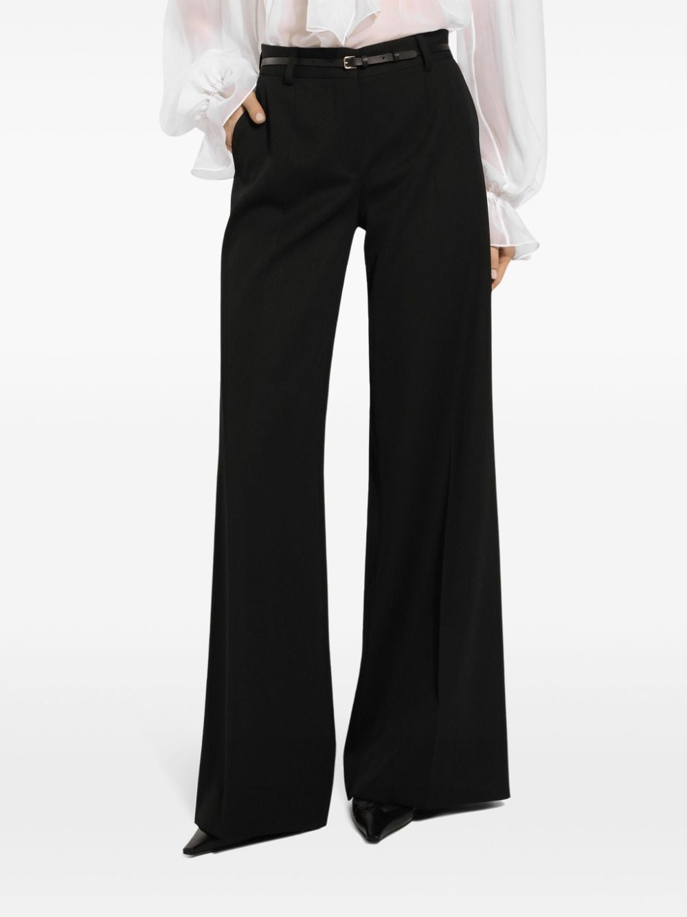 Dolce & Gabbana DOLCE & GABBANA- Wool Flared Trousers