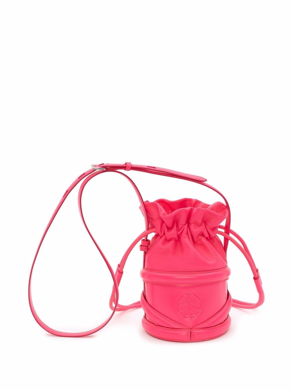 Alexander McQueen ALEXANDER MCQUEEN- The Curve Soft Leather Bucket Bag