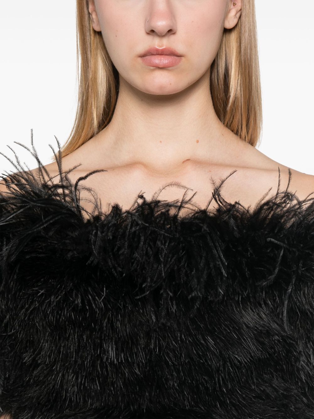 Sportmax SPORTMAX- Feathered Midi Dress