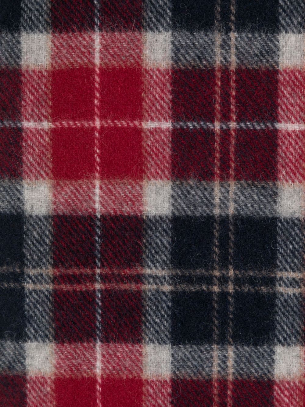 Barbour BARBOUR- Wool Scarf With Tartan Motif