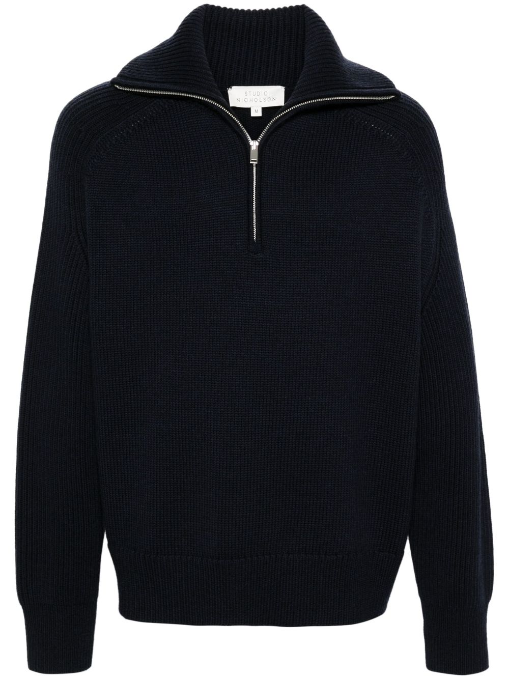  STUDIO NICHOLSON LTD- Wool Sweatshirt With Zip