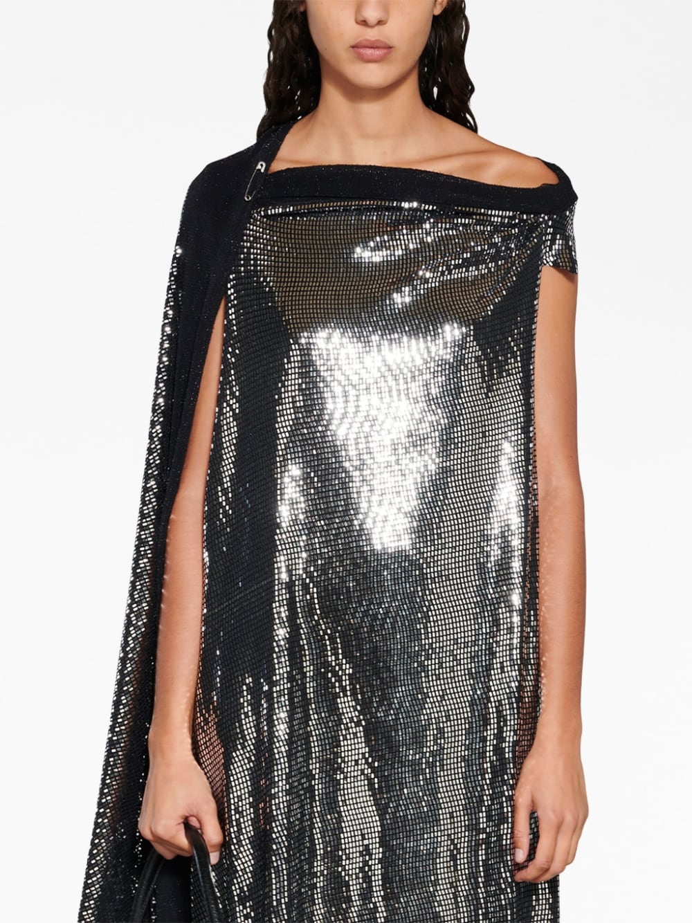 Balenciaga BALENCIAGA- Metallic Effect Midi Dress