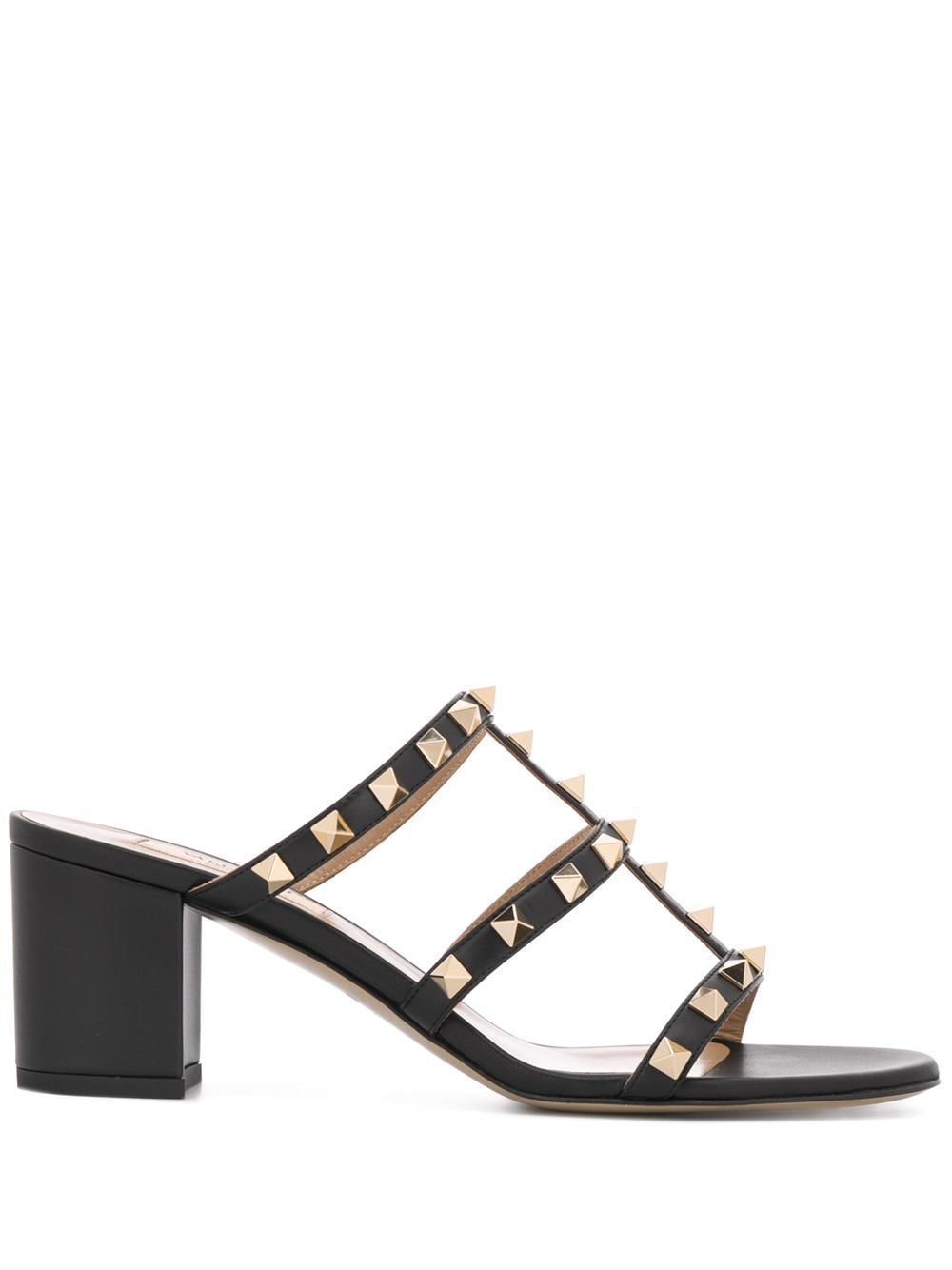 VALENTINO GARAVANI VALENTINO GARAVANI- Rockstud Leather Heel Sandals