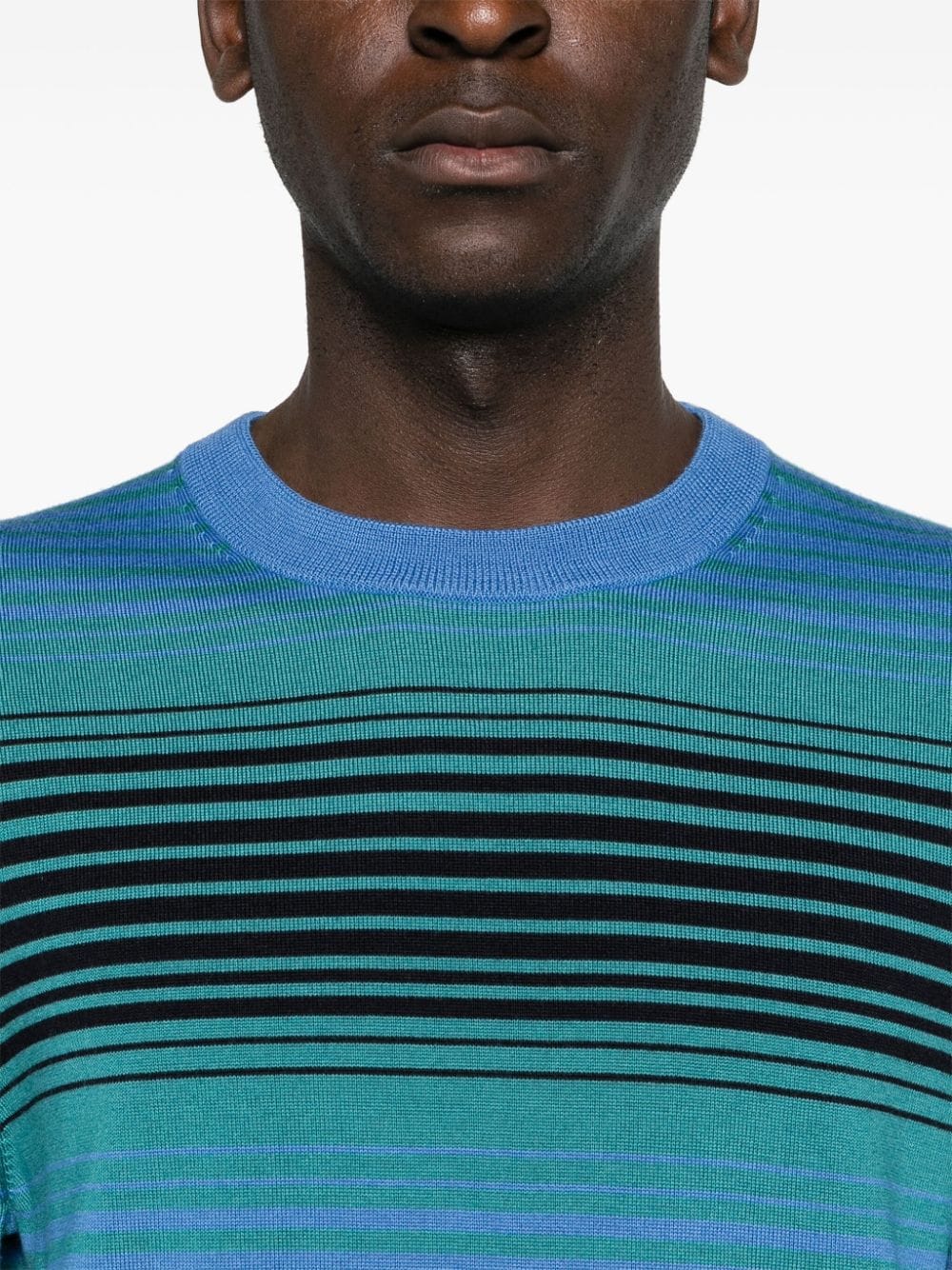 Ps Paul Smith PS PAUL SMITH- Striped Crewneck Sweater