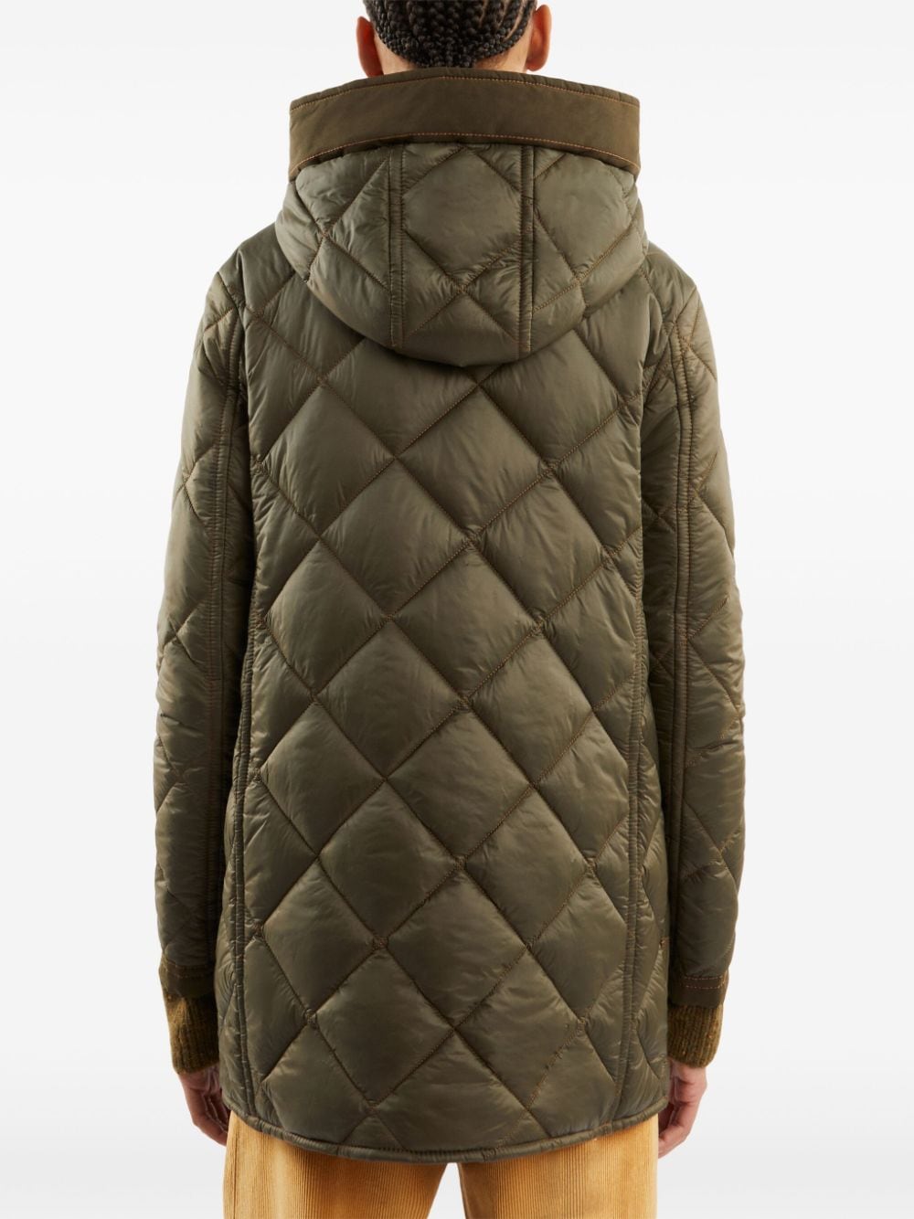 Fay FAY- Quilted Padded Parka Coat