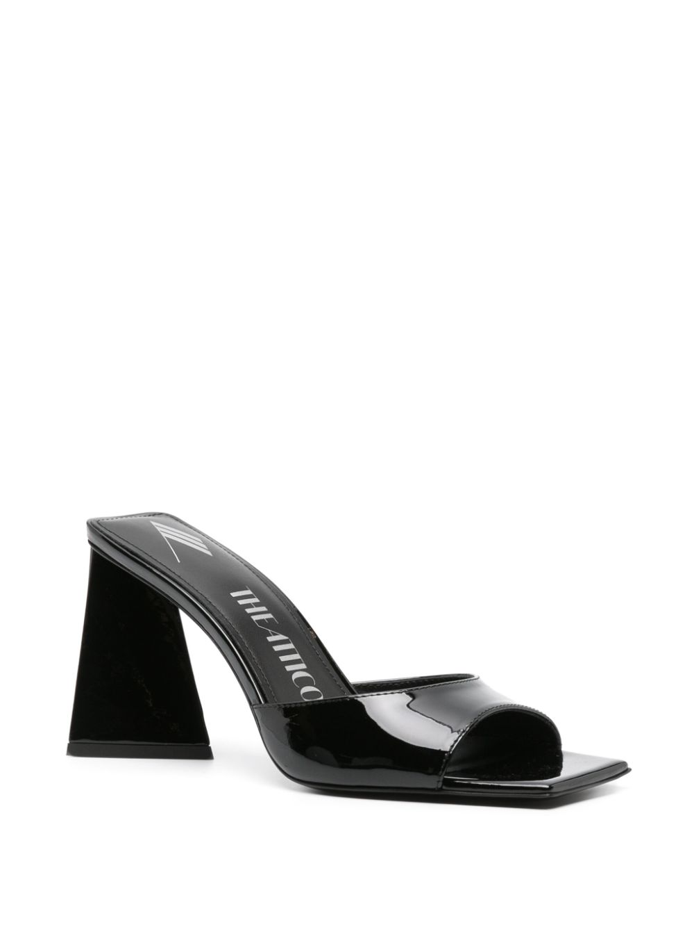 The Attico THE ATTICO- Mini Devon Patent Leather Heel Mules