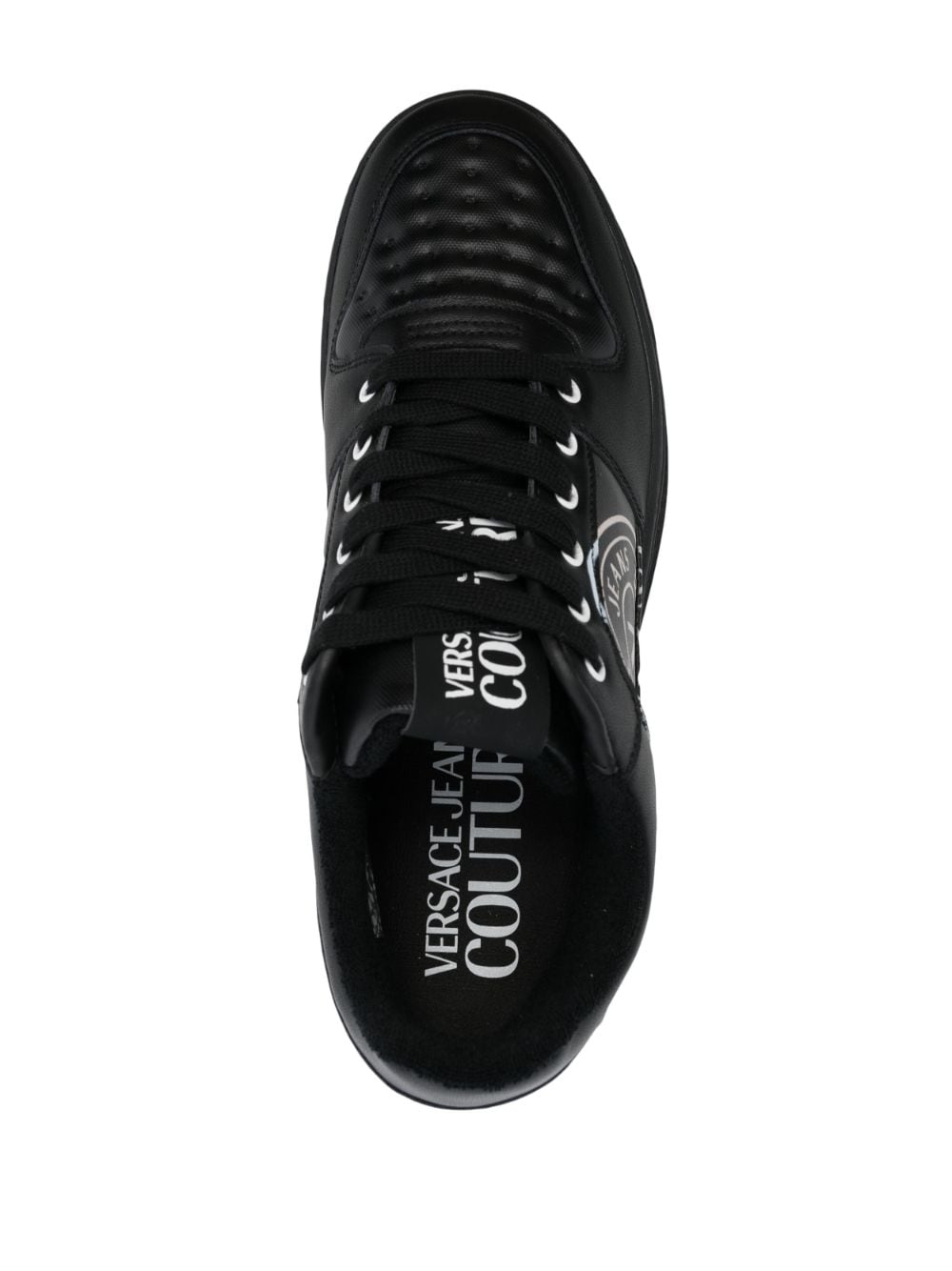 Versace Jeans Couture VERSACE JEANS COUTURE- Leather Sneaker With Logo