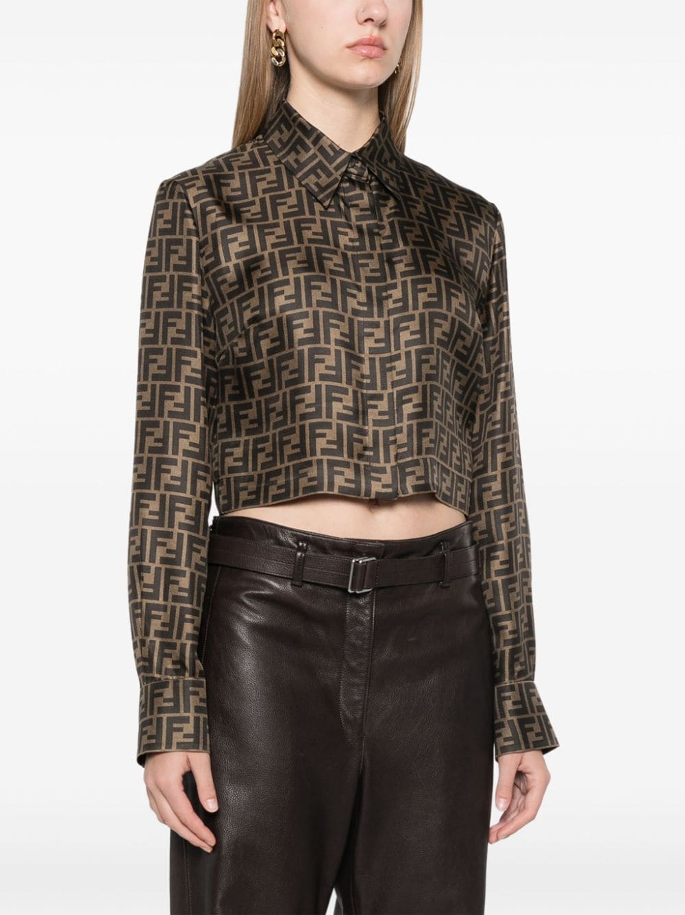 FENDI FENDI- Ff Silk Shirt