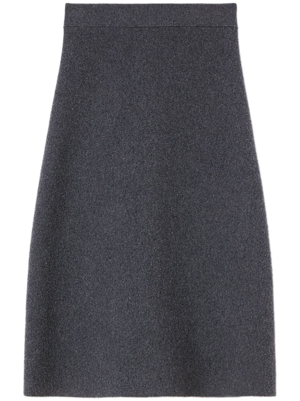 Jil Sander JIL SANDER- Wool A-line Midi Skirt