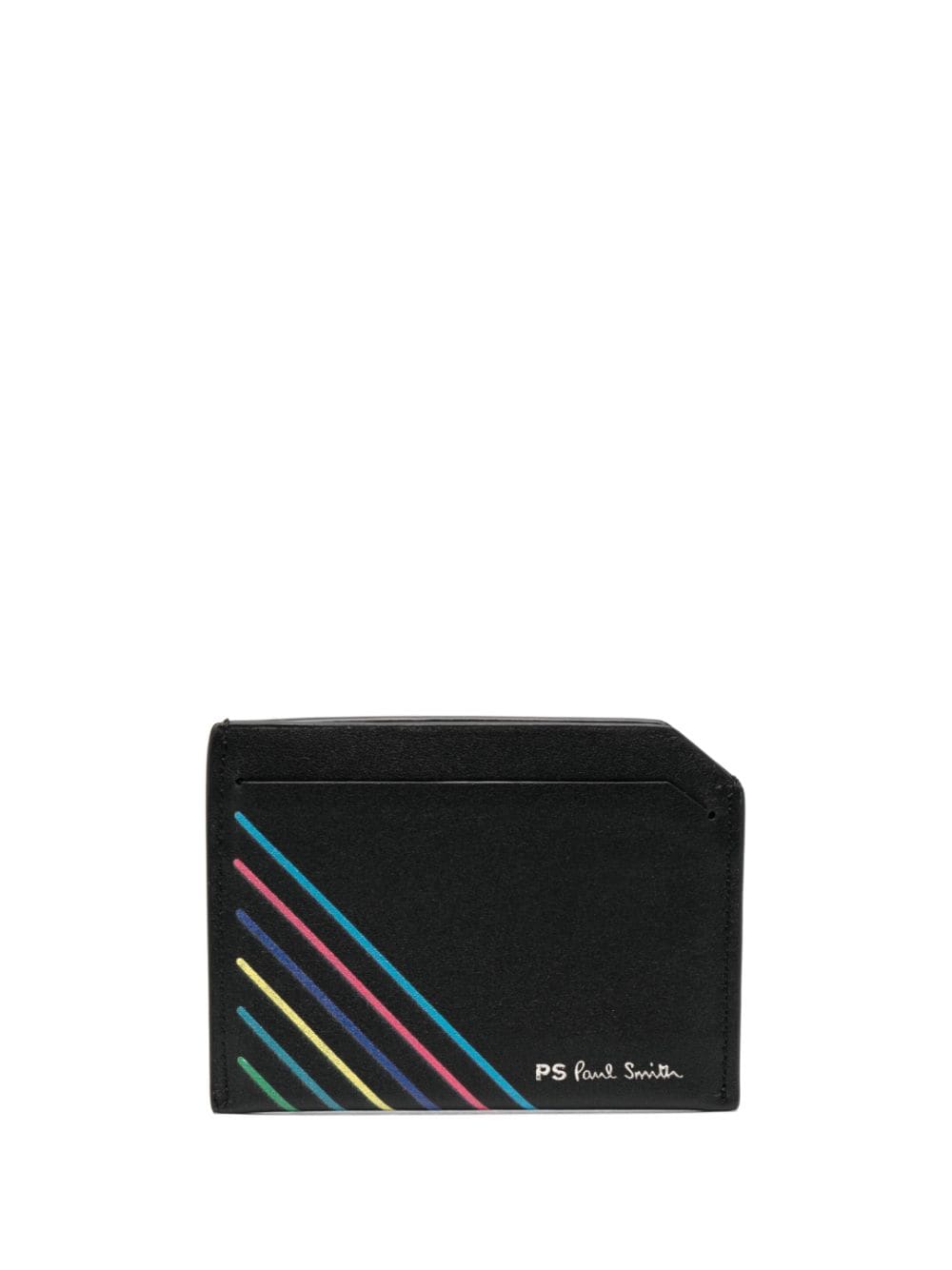 Ps Paul Smith PS PAUL SMITH- Striped Leather Card Case